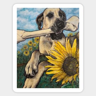 Memphis’ Field of Puppy Dog Dreams Sticker